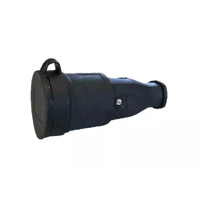 Штепсельный разъем с заглушкой 2Р+РЕ 1х16А 220-240В (каучук) UNIT (20/120)