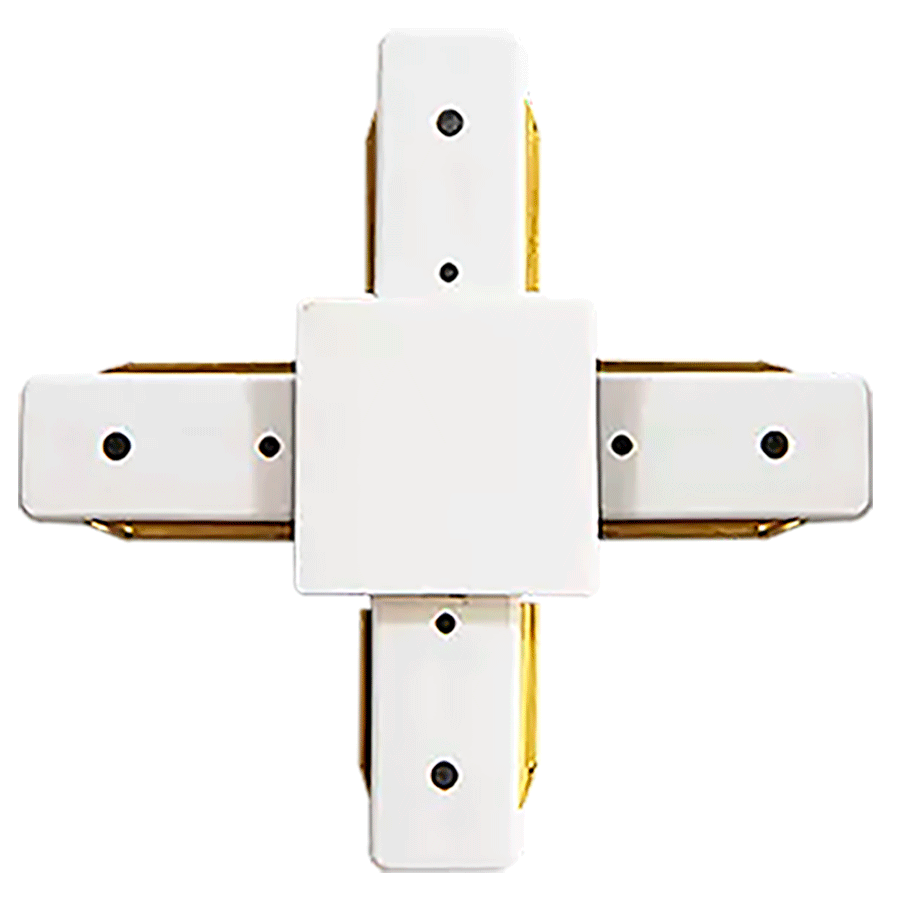 СОЕДИНИТЕЛЬ ДЛЯ ШИНОПРОВОДА CONNECT-X (белый) крестовый MEGALIGHT (100)