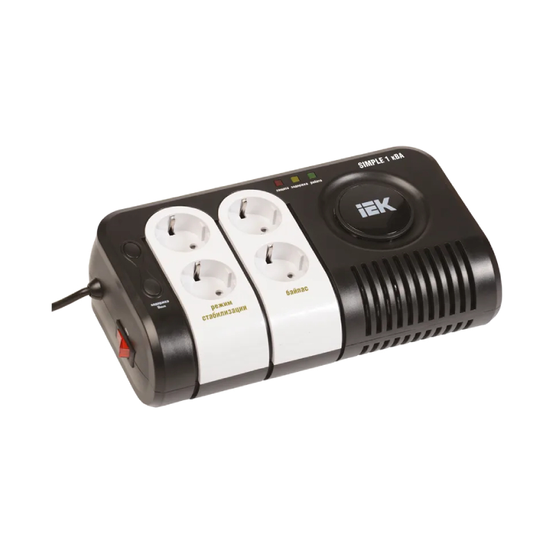 Стабилизатор напряжения серии Simple 1 кВА IEK E-PRO