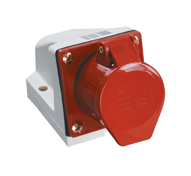 Стационарная розетка 115 3р+ре+n 16А 380В IP 44 UNIT (10/60)