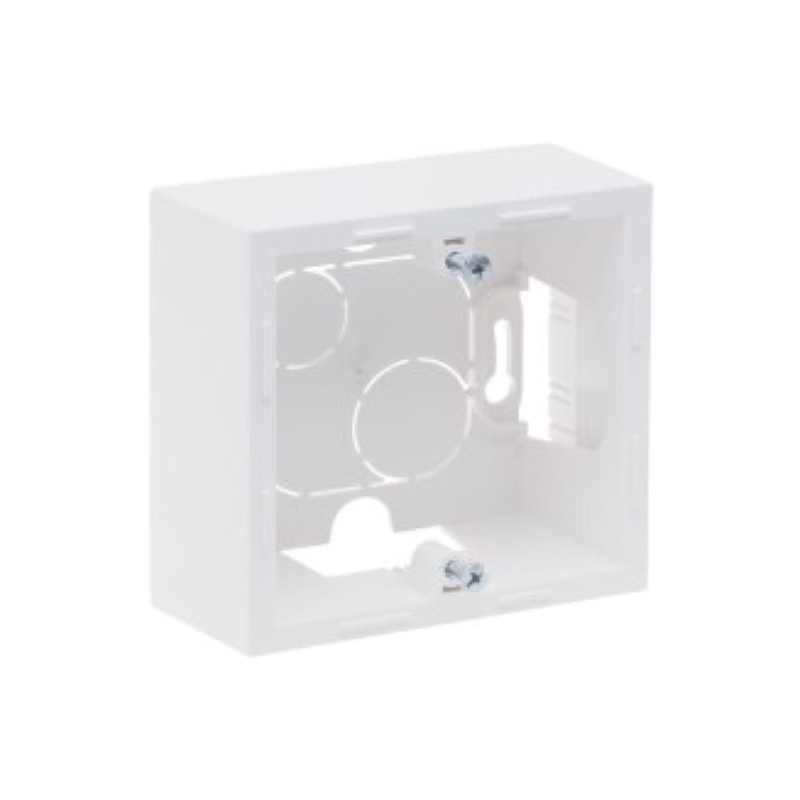 SUNO Коробка для накладного монтажа механизмов серии SUNO 1-постовая. Цвет "Белый" Legrand E-PRO