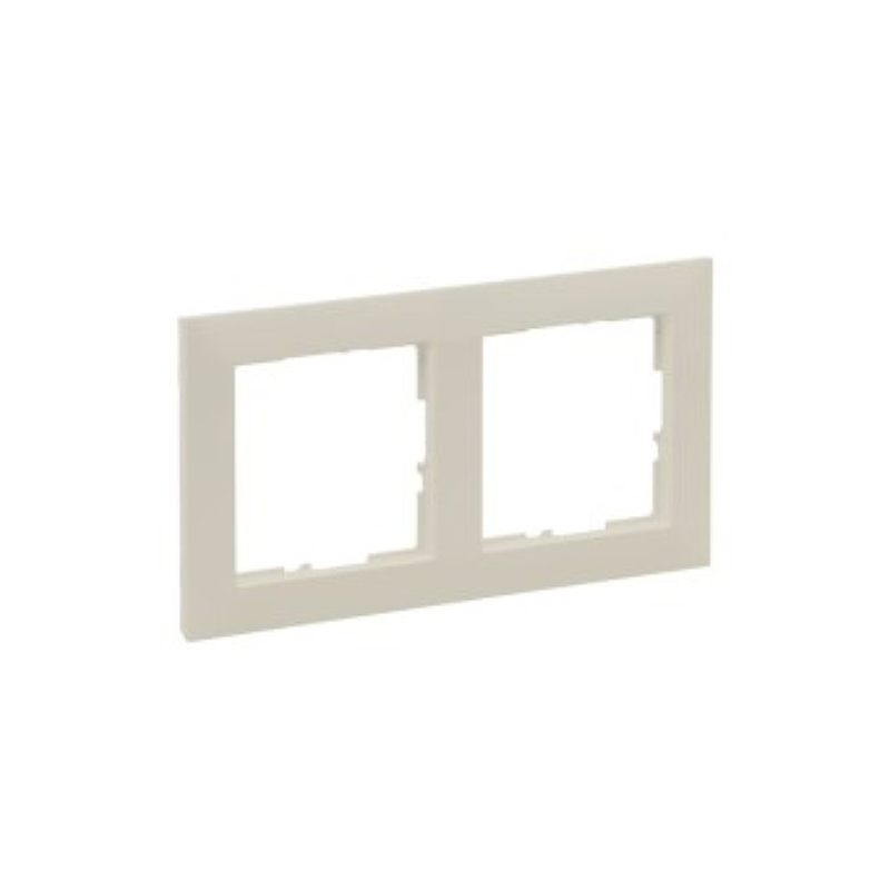SUNO Рамка декоративная универсальная 2-постовая. Цвет "Слоновая кость" Legrand E-PRO