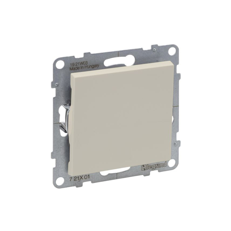 SUNO Выключатель 10АХ 250В. Безвинтовые зажимы. Цвет "Слоновая кость" Legrand E-PRO