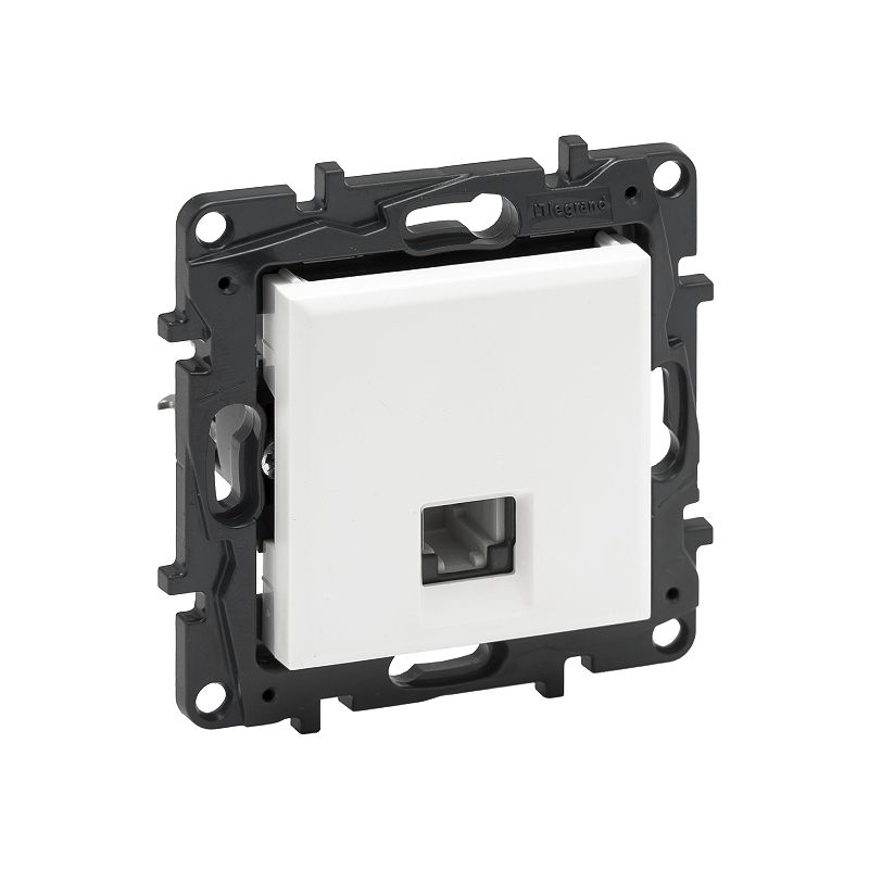 Телефонная роз. RJ11 механизм б/рамки NLST белый 863155 Legrand (10)