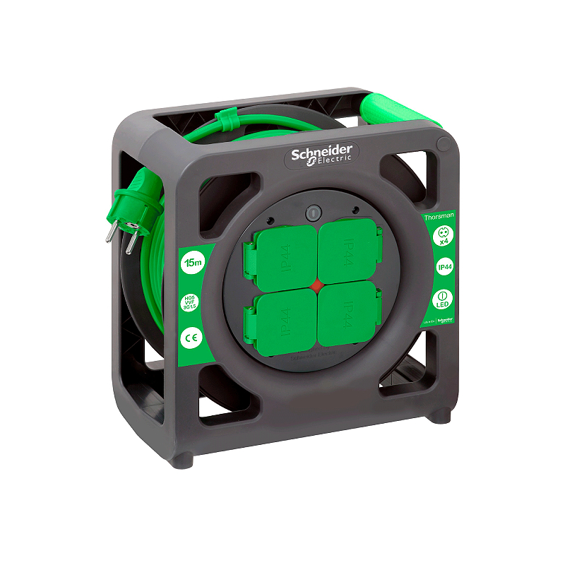 Удлинитель катушечный Thorsman 4 роз 25м 3х1.5 IP44