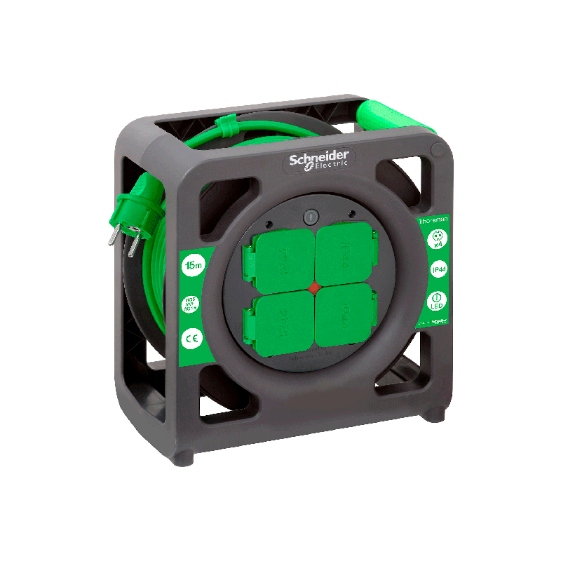 Удлинитель катушечный Thorsman 4 роз 25м 3х2.5 IP44