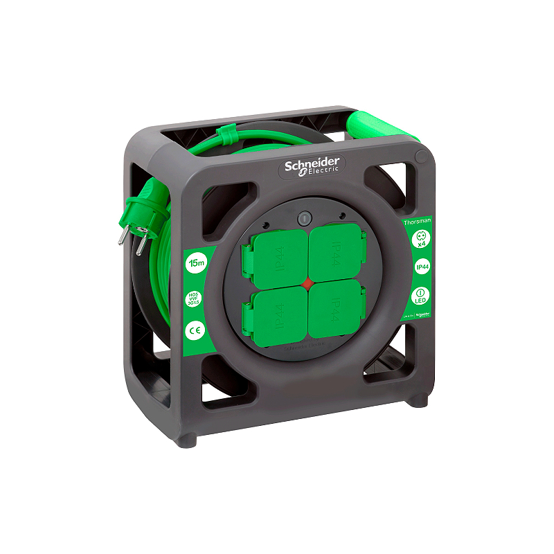 Удлинитель катушечный Thorsman 4 роз 40м 3х1.5 IP44