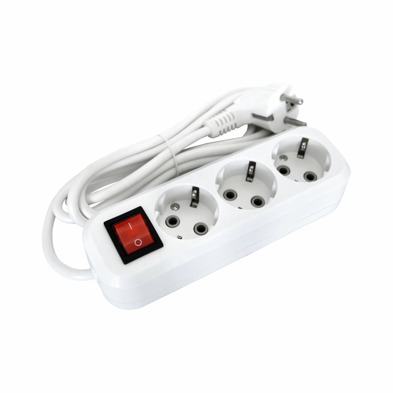 Удлинитель POWER (3 места 2p+pe+выкл с/з 3м. 3х1мм2 16А/3