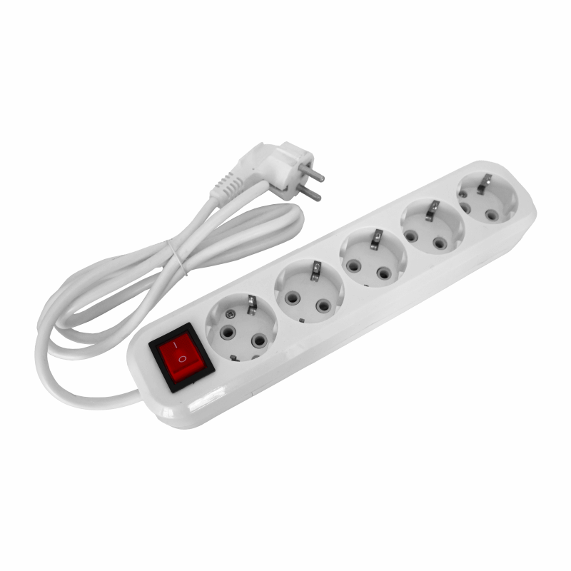 Удлинитель POWER (5 мест 2p+pe+выкл с/з 3м. 3х1мм2 16А/3