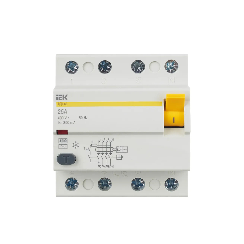 УЗО ВД1-63 (4a) 25А 300мА IEK !!!