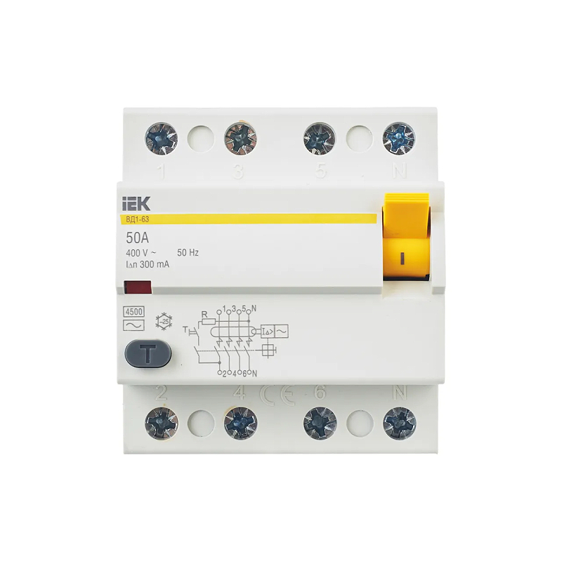 УЗО ВД1-63 (4ф) 50А 300мА IEK (1/24) !!!