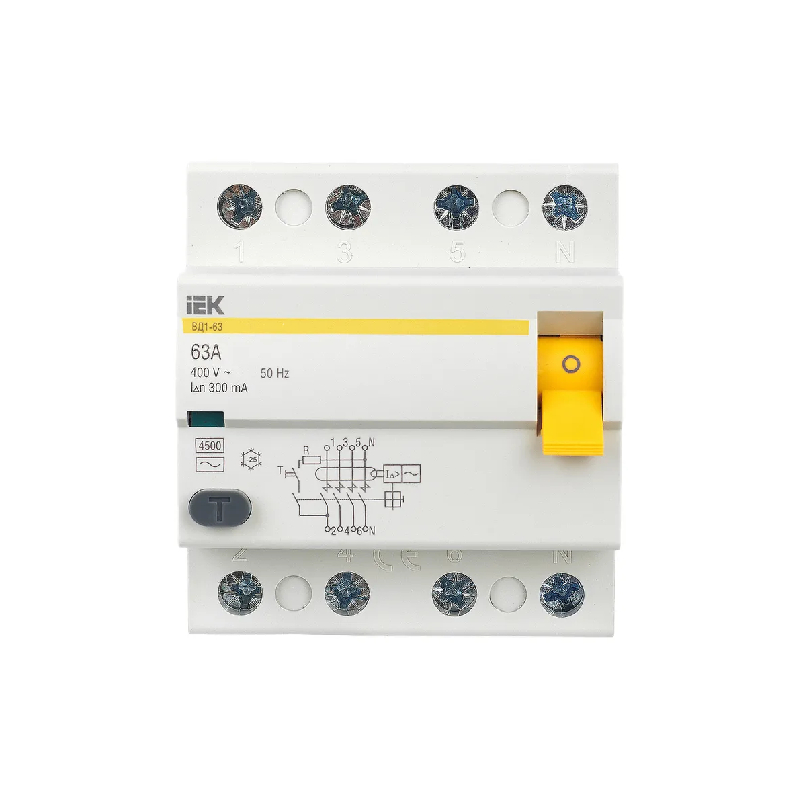 УЗО ВД1-63 4Р 63А 300мА IEK