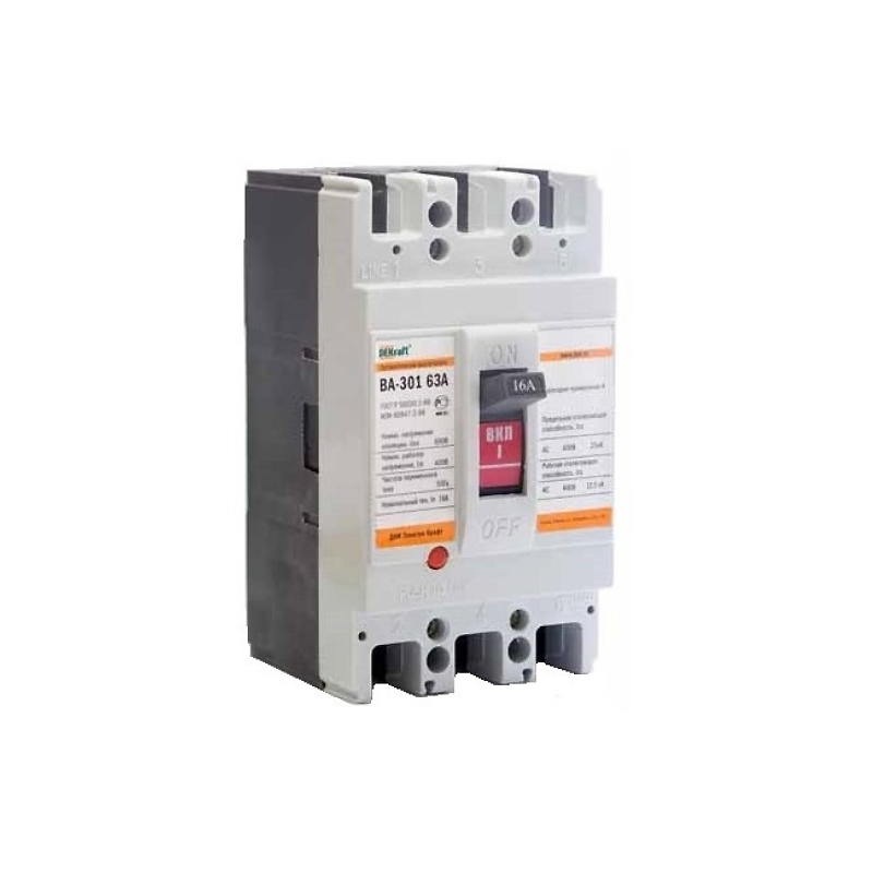 ВА 302 3P 25А 25кА С (1) DEKraft