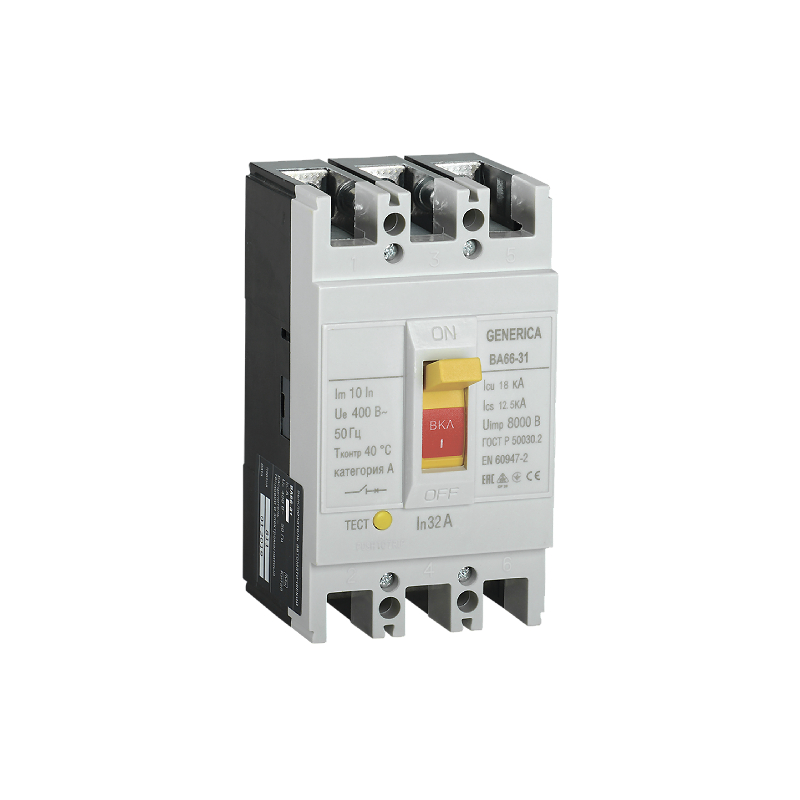 ВА 66-31 (3ф) 25А 18 кА GENERICA (1/18) !!!