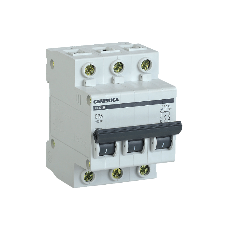 ВА47-29 (3ф) 25А GENERICA (4/48) !!!