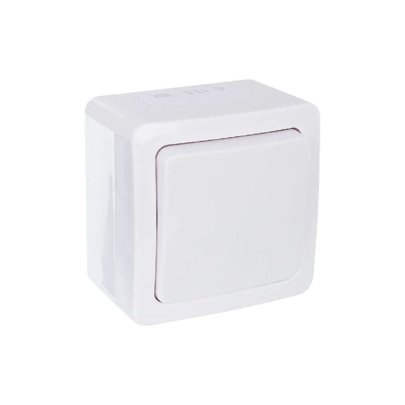 ВСп20-1-0-ГПБ выкл 1кл проход. о/у IP54 (цвет клавиш: белый) ГЕРМЕС PLUS IEK E-PRO