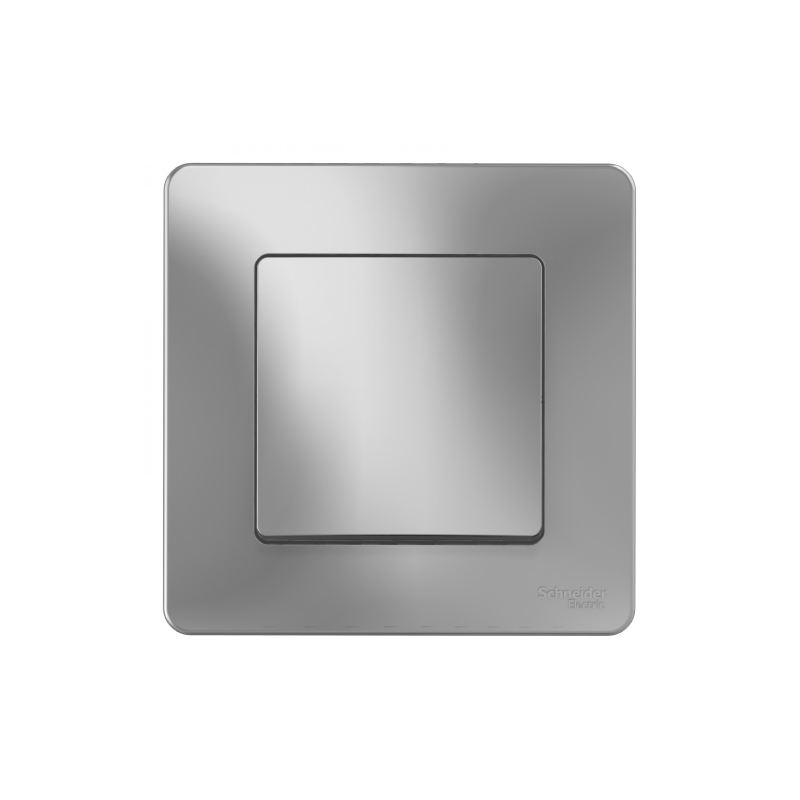 Выкл 1 кл c/у 10А 250B алюминий BLANCA