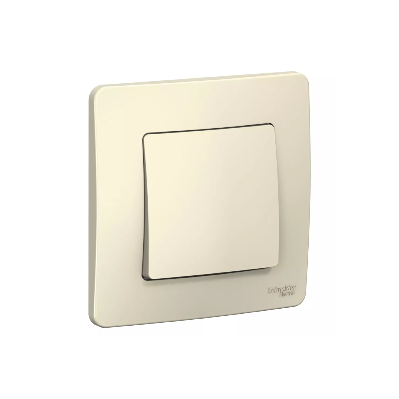 Выкл 1 кл c/у 10А 250B молочный BLANCA