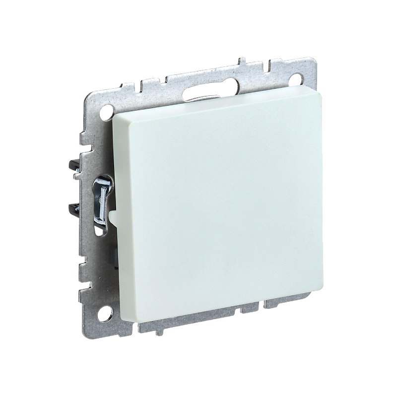 Выкл 1-кл. прох. 10А б/рамки "BRITE" жемчуг (1/100)