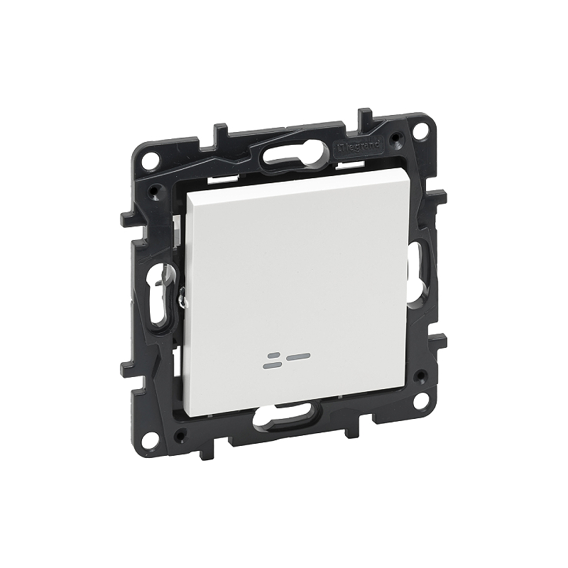 Выкл. 1-кл. с инд. 10А б/рамки