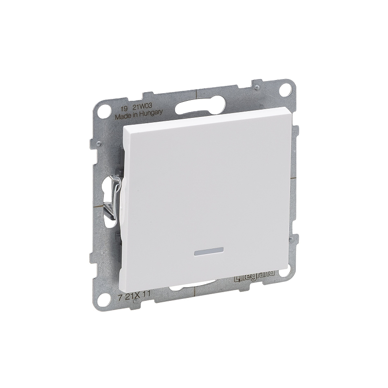 Выкл. 1-кл. с инд. 10А б/рамки