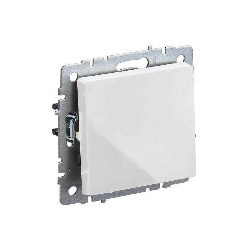 Выкл. 1-кл. самовозвратн. 10А "BRITE" белый (1/100)