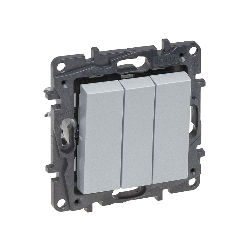 Выкл. 3-кл. 10А б/рамки