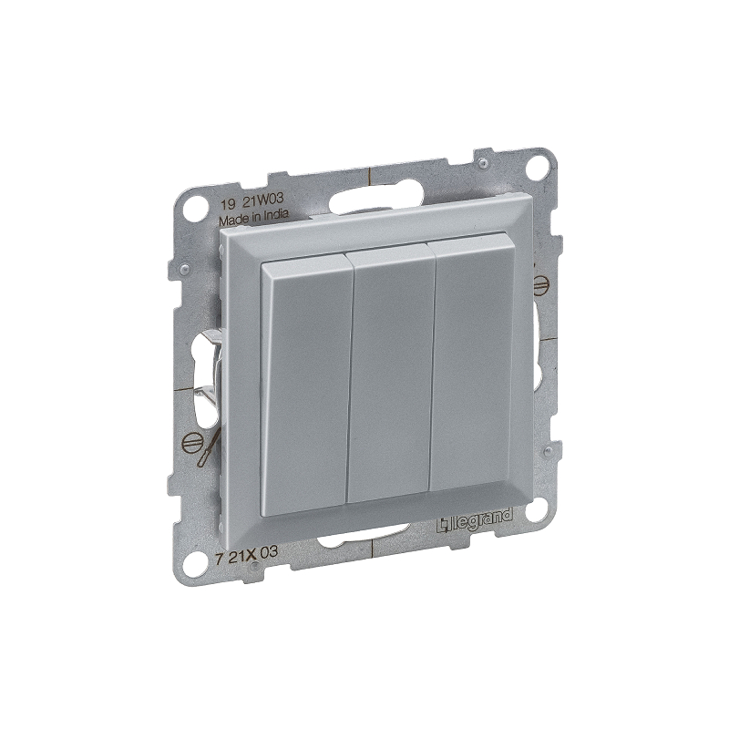 Выкл. 3-кл. 10А б/рамки