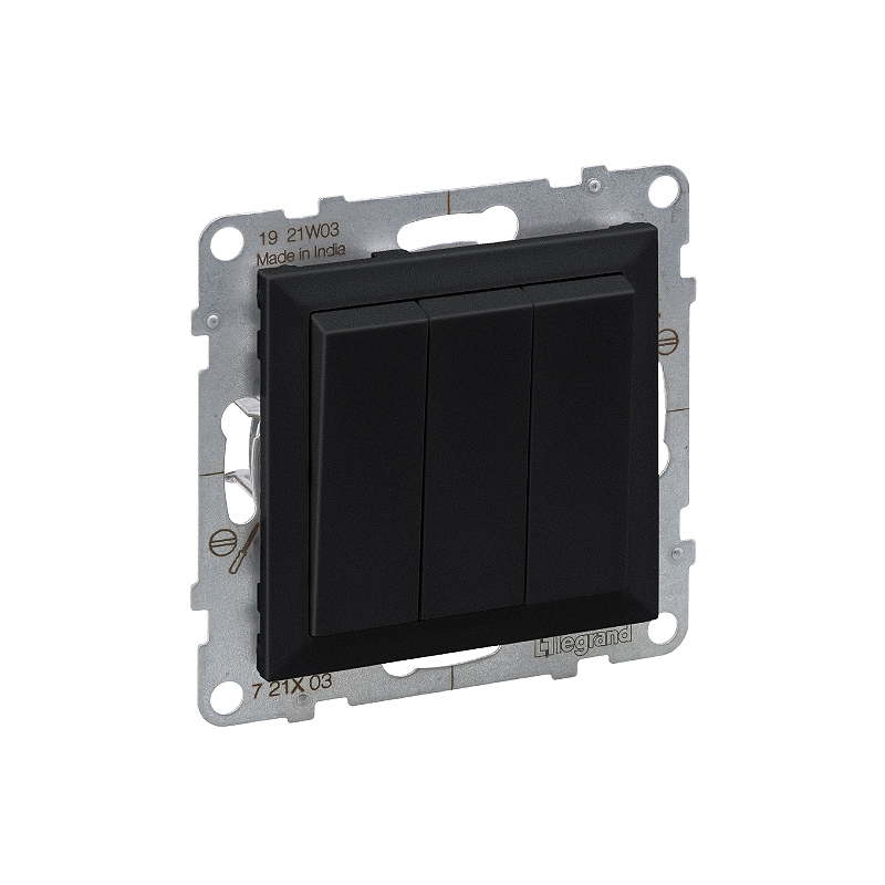 Выкл. 3-кл. 10А б/рамки