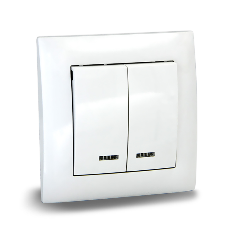 Выключатель 2кл. с инд. с/у 10А VITA (10/200) UNIT