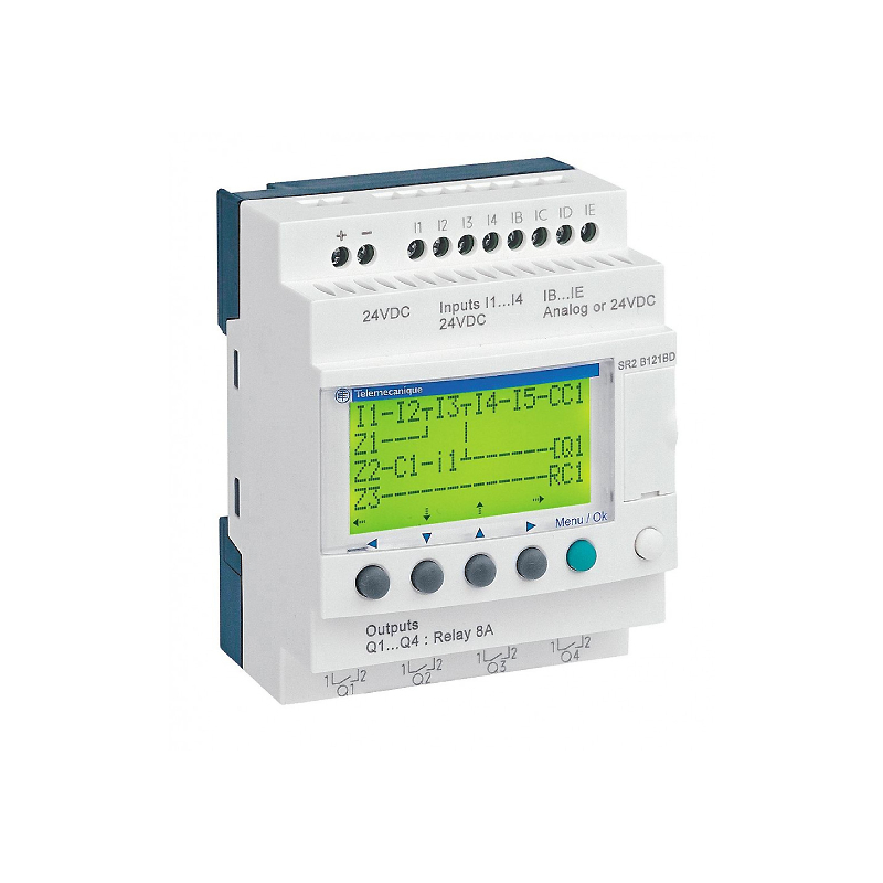 Zelio logic реле компакт 12вход/выход =24В SR2B121BD