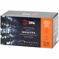 Гирлянда ЭРА LED ENIN-GC Нить Мишура, 3,9м, холодный