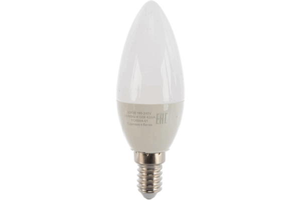 Лампа Gauss Elem Candle 6W E14 4100K (3шт в упак) 33126T