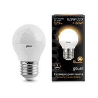 Лампа Gauss Globe 6.5W 3000К E27 105102107