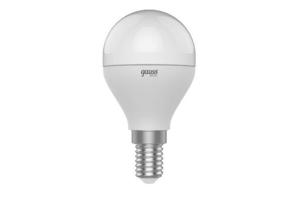Лампа Gauss LED Basic Шар 7W 3000K-4000K-6500K E14 изм.цвет.темп.1053147 — изображение 2