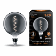 Лампа Gauss LED Filament G200 4.5W 1800K E27 gray flexible 154802005