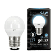 Лампа Gauss Led Шар E27 9,5W 950lm 4100K 105102210