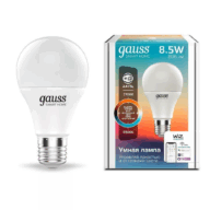 Лампа Gauss LED Smart Home A60 8,5W 2700-6500K E27 изм.цвет.темп.+диммирование 1130112