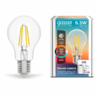 Лампа Gauss LED Smart Home Filament A60 6.5W 2000-6500K E27 изм.цвет+дим 1220112