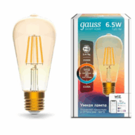 Лампа Gauss LED Smart Home Filament ST64 6.5W 2000-6500K E14 изм.цвет+дим 1310112