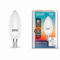 Лампа Gauss LED Smart Home С35 5W 2700-6500K E14 изм.цвет.темп.+диммирование 1110112