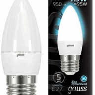 Лампа Gauss LED Свеча E27 9,5W 950lm 4100K  103102210