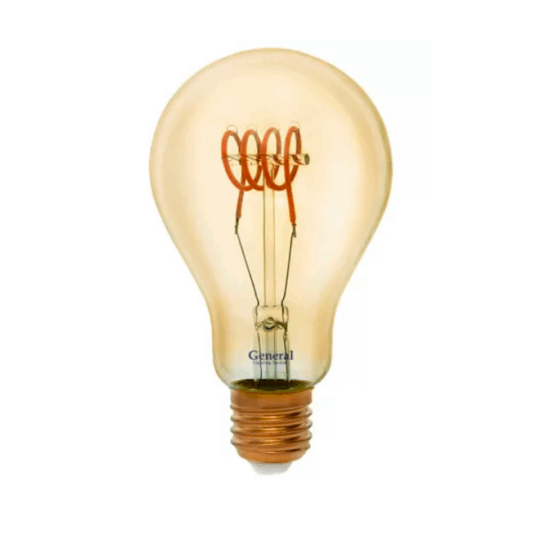 Лампа GLDEN A75SS-6-230-E27-1800 Золотая