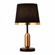 Лампа настольная Абажур чёрн/золото Е27,сенсор