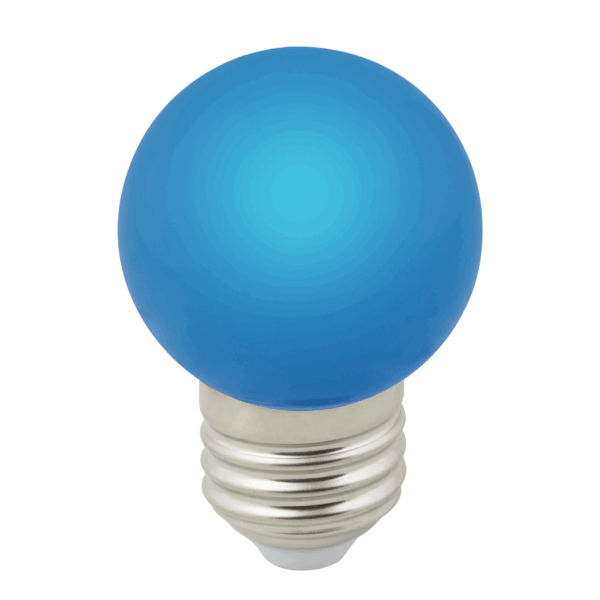 Лампа светодиод.LED G45-1W/BLUE/E27/FR синий свет