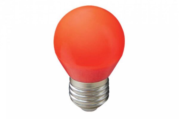 Лампа светодиод.LED G45-1W/YELLOW/E27/FR желт. свет — изображение 2