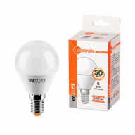 Лампа светодиод.LED WOLTA 25Y45 GL6W E14-S