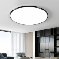 Панель круглая 36W 3000-6500К 28 см черная рама