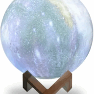 Св-к настольный Gauss NN003 3D Луна 1W RGB 5V Li-ion D15см цветной с пультом NN003