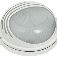 Св-к НПП 1307 60Вт IP54 белый/круг ресничка ИЭК